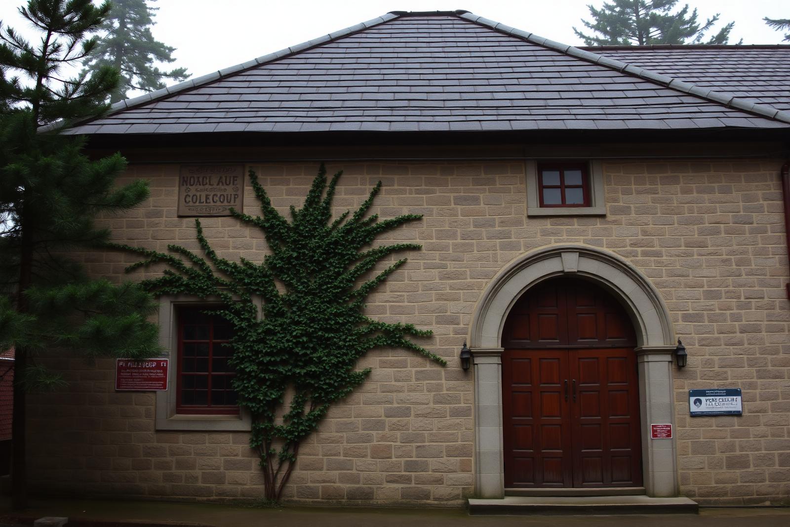 Heritage MIS building with sloped slate roof